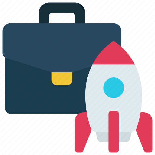 Launch, business, launching, rocket, briefcase icon - Download on Iconfinder