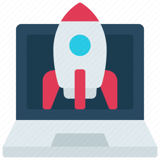Rocket, launch, laptop, launching, space, computer icon - Download on Iconfinder