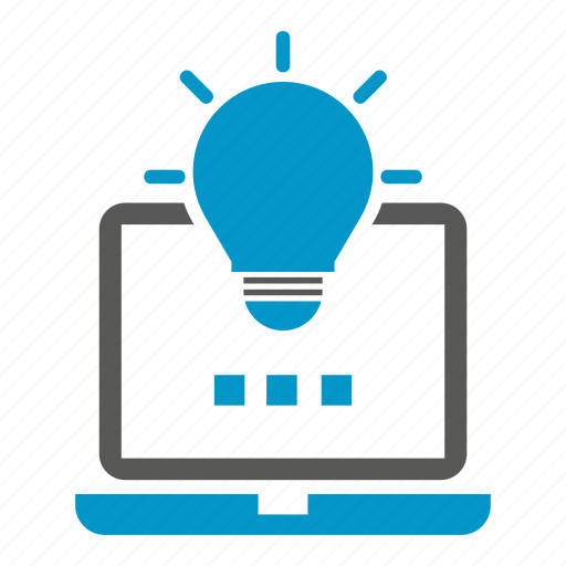 Computer, idea, laptop, light bulb icon - Download on Iconfinder