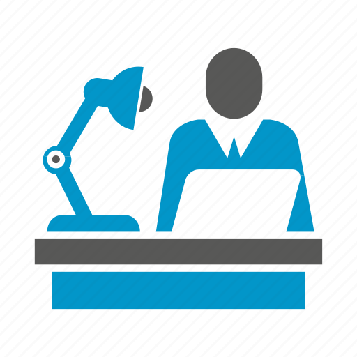 Business people, computer, lamp, laptop, office, working icon - Download on Iconfinder
