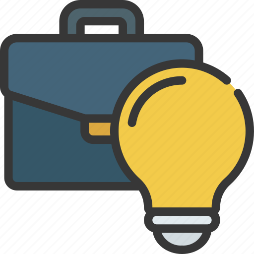 Business, ideas, light, bulb, briefcase icon - Download on Iconfinder