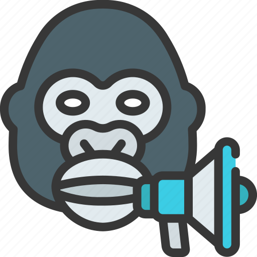 Gorilla, marketing, marketer, advertising, guerrilla icon - Download on Iconfinder