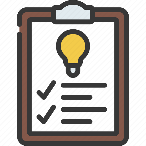 Idea, checklist, tasks, clipboard, tick icon - Download on Iconfinder