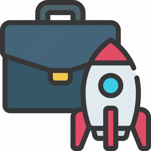 Launch, business, launching, rocket, briefcase icon - Download on Iconfinder