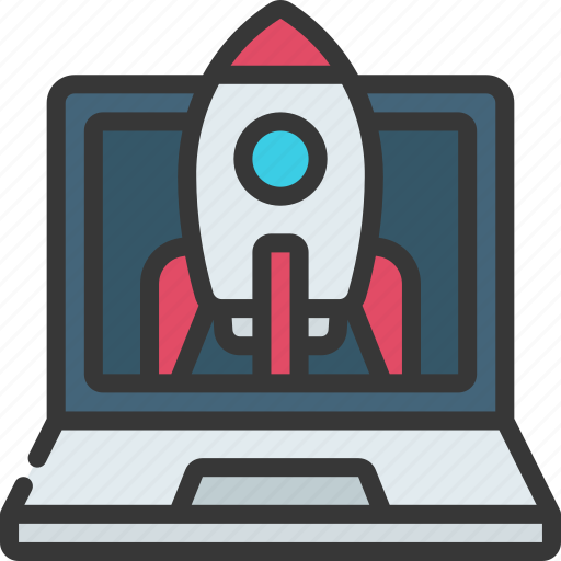 Rocket, launch, laptop, launching, space, computer icon - Download on Iconfinder