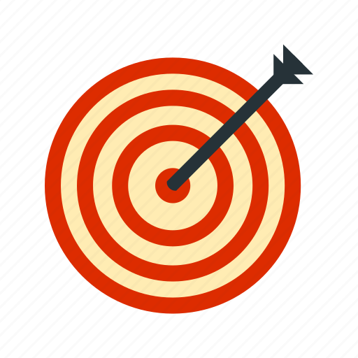 Accuracy, arrow, center, dart, hit, success, target icon - Download on Iconfinder