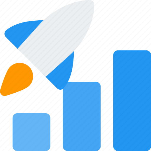 Rocket, chart, startup, business icon - Download on Iconfinder