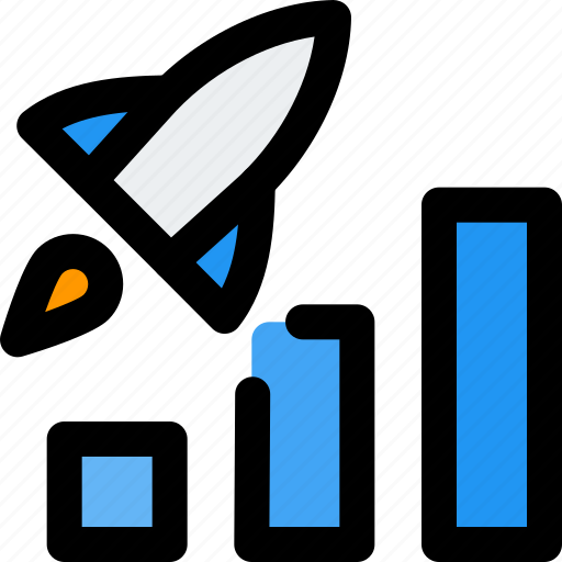 Rocket, and, chart, startup, business icon - Download on Iconfinder