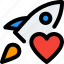 rocket, love, startup, business 