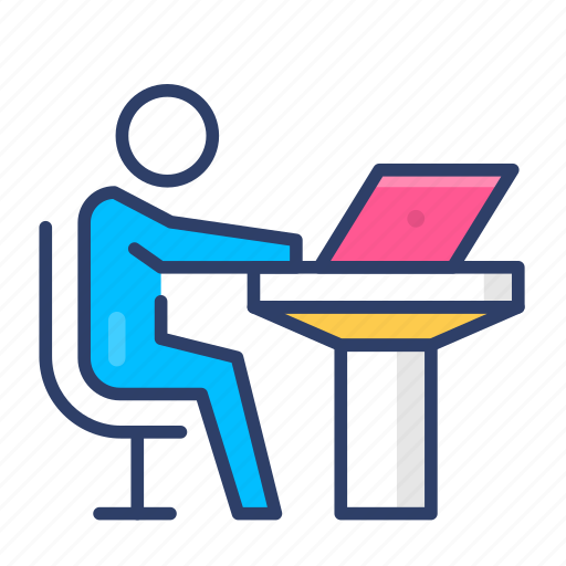 Business, laptop, manager, person, workplace icon - Download on Iconfinder