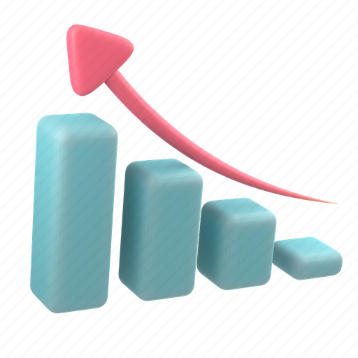 Business, finance, growth, increase, graph, chart, analytics 3D illustration - Download on Iconfinder