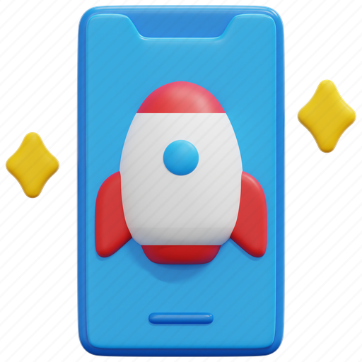 Mobile, startup, start, up, smartphone, phone, rocket icon - Download on Iconfinder