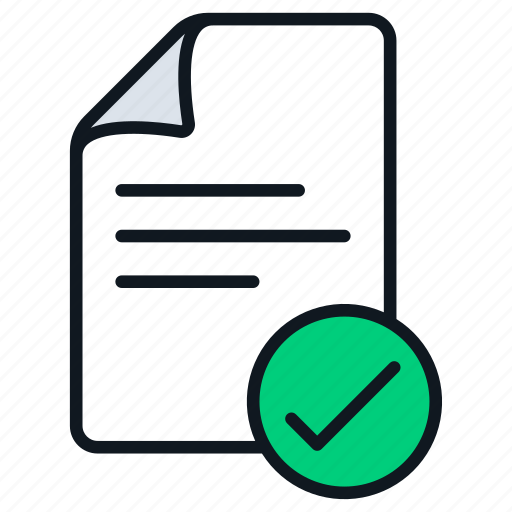 Approved, check, document, mark, paper icon - Download on Iconfinder