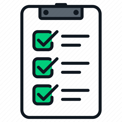 Checklist, clipboard, document, list, paper icon - Download on Iconfinder