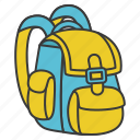 bag, bagpack, equipment, learning, school