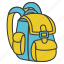 bag, bagpack, equipment, learning, school 