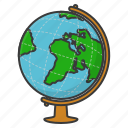 earth, equipment, globe, map, world