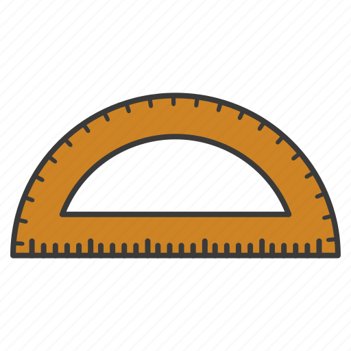 Arc, equipment, math, ruler, tool icon - Download on Iconfinder