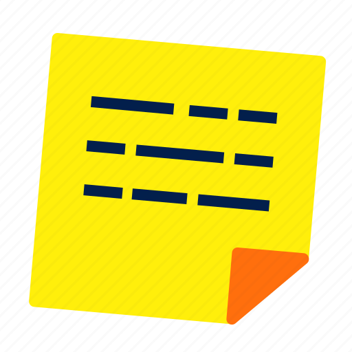 Education, notes, office, reminder, stationary, stationery, stickey icon - Download on Iconfinder
