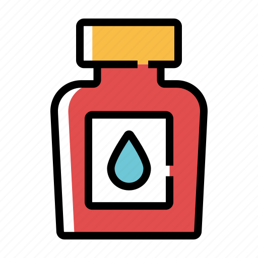 Bottle, calligraphy, ink, inkwell, pen, stationary icon - Download on Iconfinder