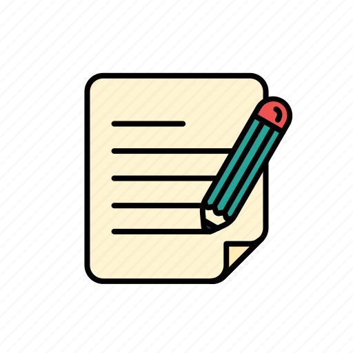 Writing, note, list, pencil, text icon - Download on Iconfinder