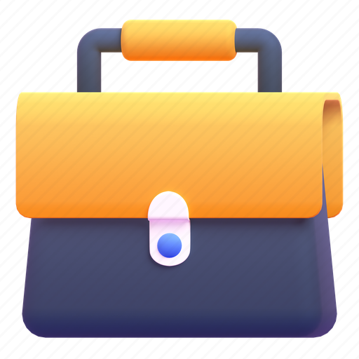 Briefcase, front 3D illustration - Download on Iconfinder