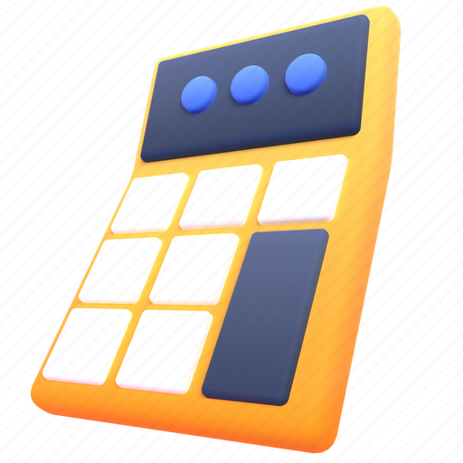 Calculator, dinamic 3D illustration - Download on Iconfinder