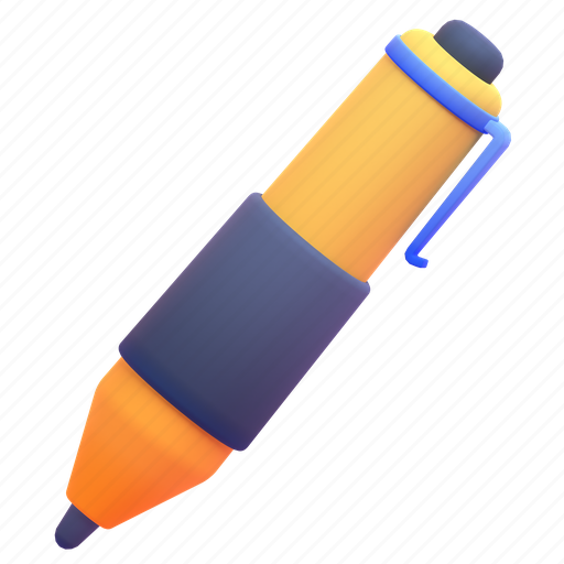 Pen, front 3D illustration - Download on Iconfinder