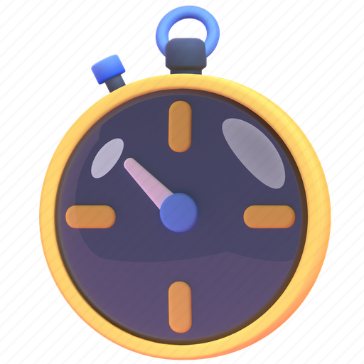 Time, front 3D illustration - Download on Iconfinder