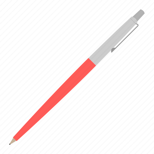 Hovytech, office, pen, red, school, stationery, work icon - Download on Iconfinder