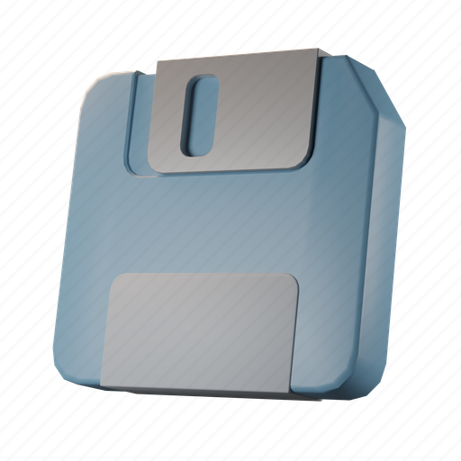 Disk, floppy, data, flopy, disc, old, office 3D illustration - Download on Iconfinder