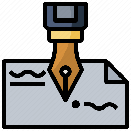 Calligraphy, edit, fountain, pen, signing, tools, writing icon - Download on Iconfinder