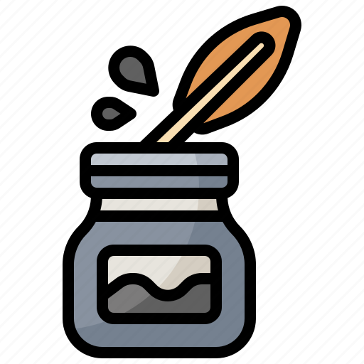 Edit, feather, ink, inkwell, link, tools, write icon - Download on Iconfinder