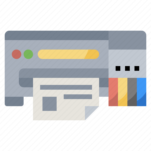 Edit, ink, paper, printer, technology, tools icon - Download on Iconfinder