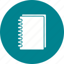 agenda, diary, notebook, notepad, paper, spiral, white