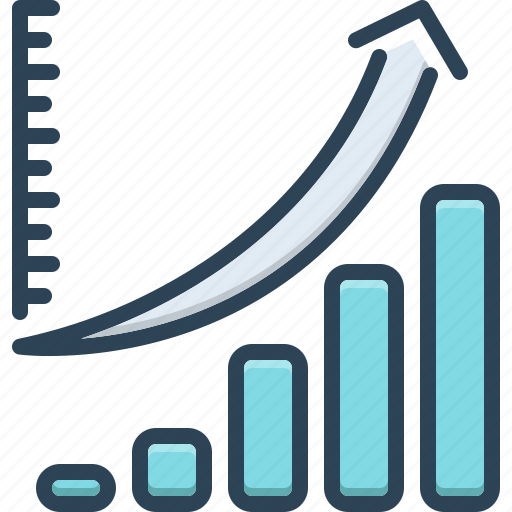 Growth, market, increase, upward, profit, analysis, statistics icon - Download on Iconfinder
