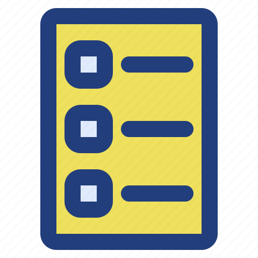 Checklist, document, list, note, questionnaire icon - Download on Iconfinder
