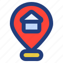 find, home, map, pin, place