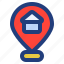 find, home, map, pin, place 