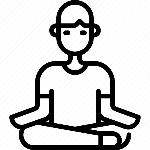 Activity, home, meditate, sit, sitting icon - Download on Iconfinder