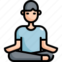 activity, home, house, meditate, sit, sitting, yoga 