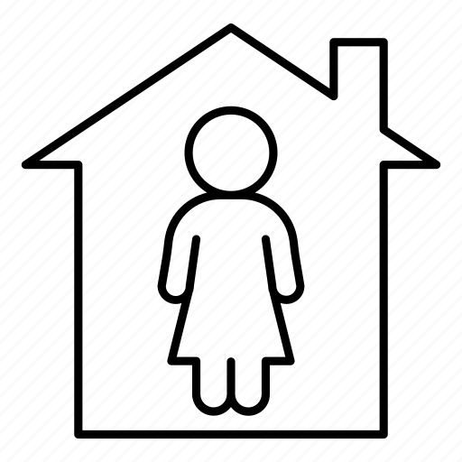 Stay home, quarantine, woman, mother, prevention icon - Download on Iconfinder