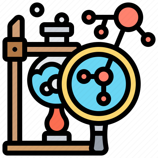 Atom, experiment, investigation, research, science icon - Download on Iconfinder