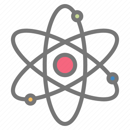 Atom, react, atomic, science, electron, physics, nuclear icon - Download on Iconfinder