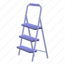 steel, ladder, instrument, object