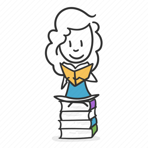 Book lover, love reading, bookstore, entertainment, pile of books, knowledge, lover icon - Download on Iconfinder