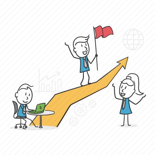 Teamwork, growth, leader, goal, success, business, challenge icon - Download on Iconfinder