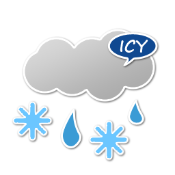 Icy, weather, rain, snow icon - Free download on Iconfinder