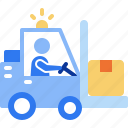 forklift, vehicle, cargo, transport, warehouse, storehouse, logistics, delivery, moving