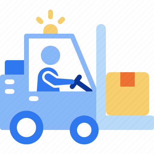 Forklift, vehicle, cargo, transport, warehouse, storehouse, logistics icon - Download on Iconfinder